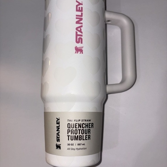 Stanley White Heart Pattern Tumbler 30oz - Picture 5 of 5